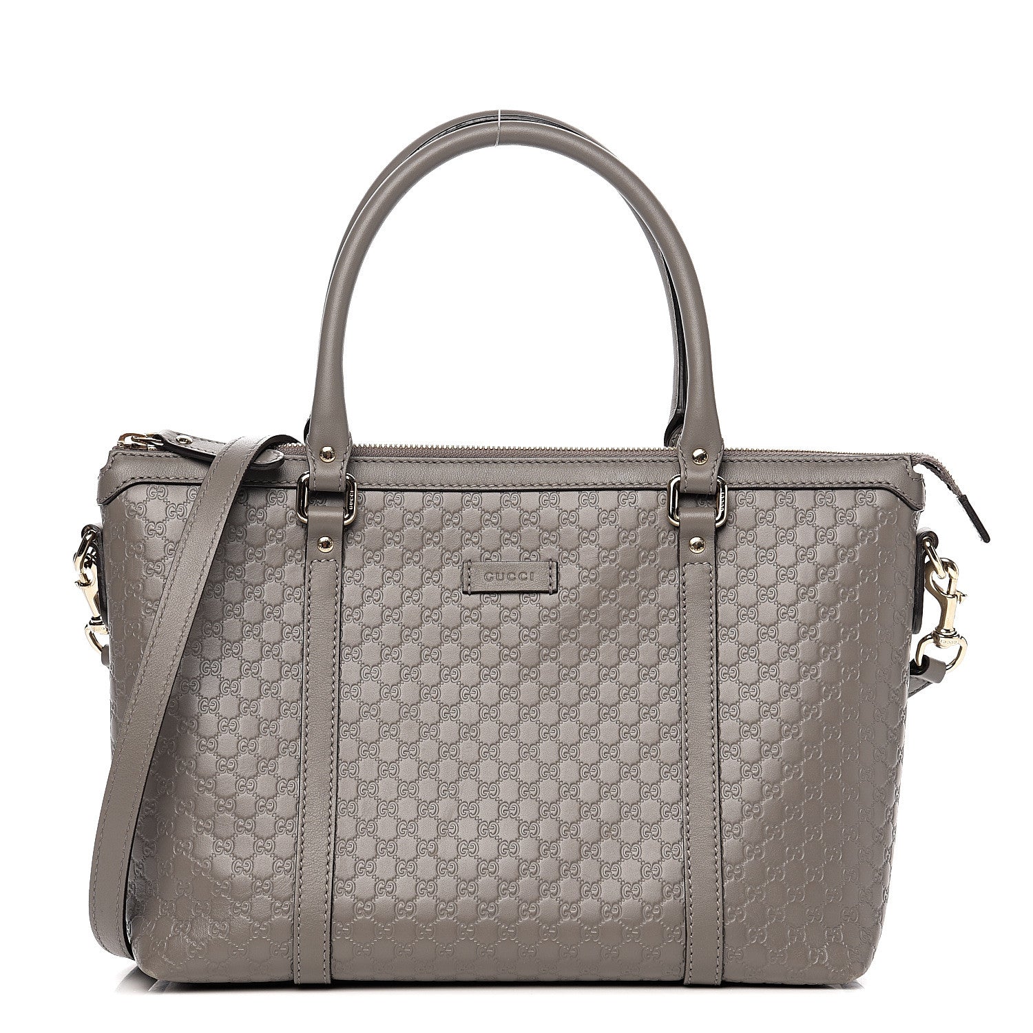 Gucci Soft Microguccissima Small Zippered Satchel Loess 1 of 12