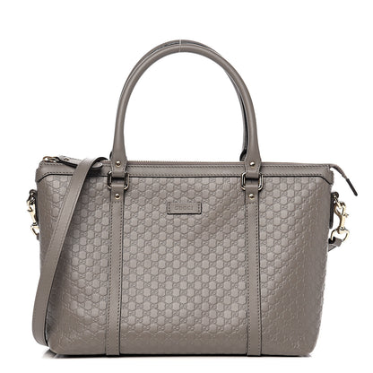 Gucci Soft Microguccissima Small Zippered Satchel Loess 1 of 12