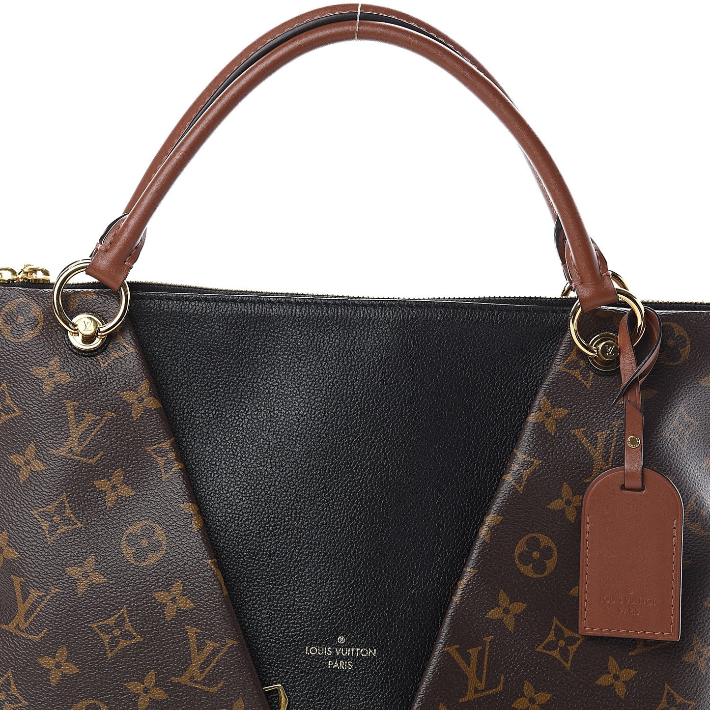 Monogram V Tote MM Black