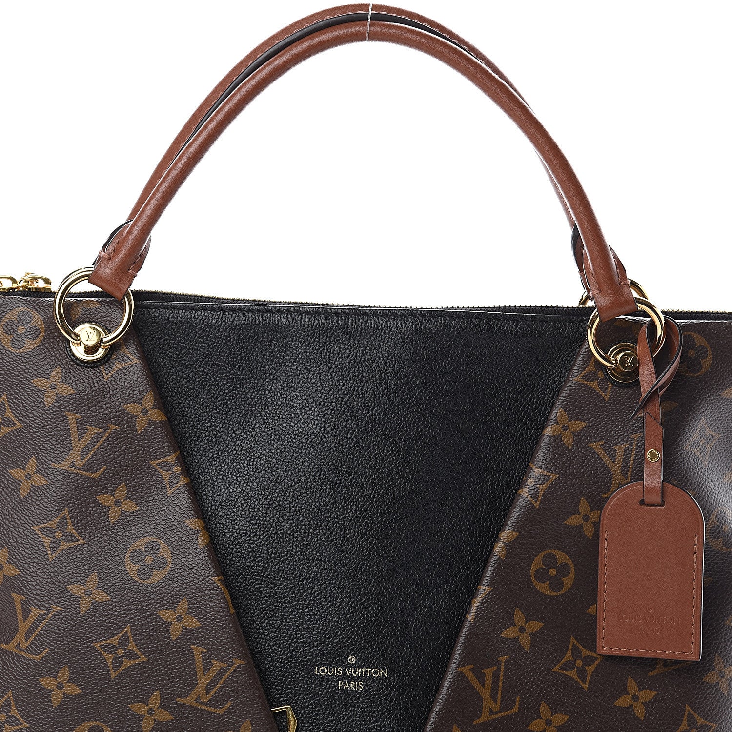 Louis Vuitton Monogram V Tote MM Black 6 of 8