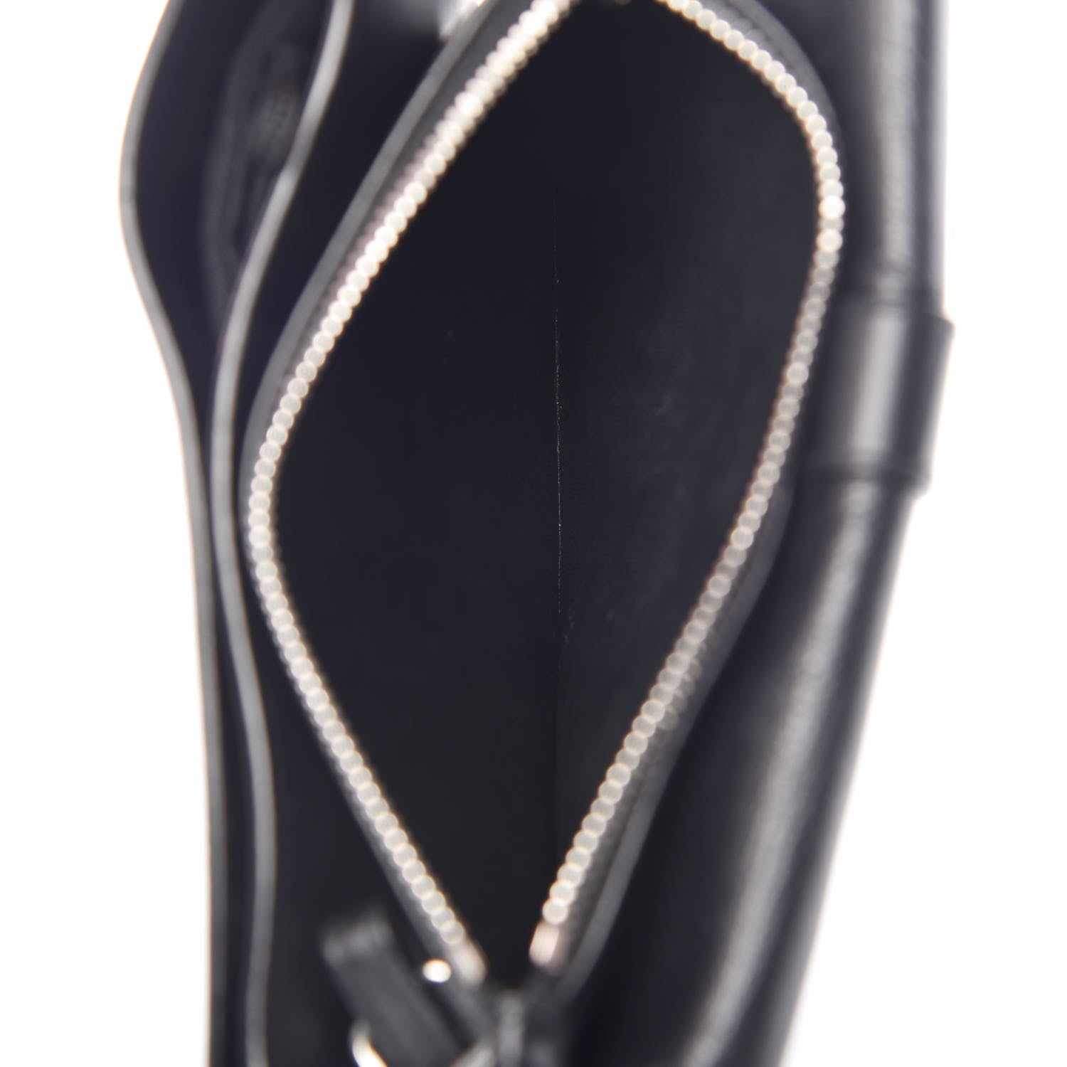 Saint Laurent Calfskin Monogram Tri Pocket Crossbody Bag Black 6 of 11