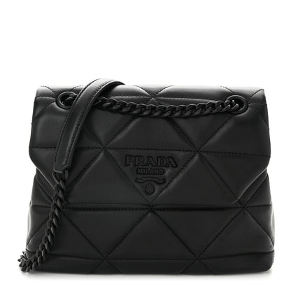 Prada Nappa Triangle Stitched Small Spectrum Bag Black 1 of 10