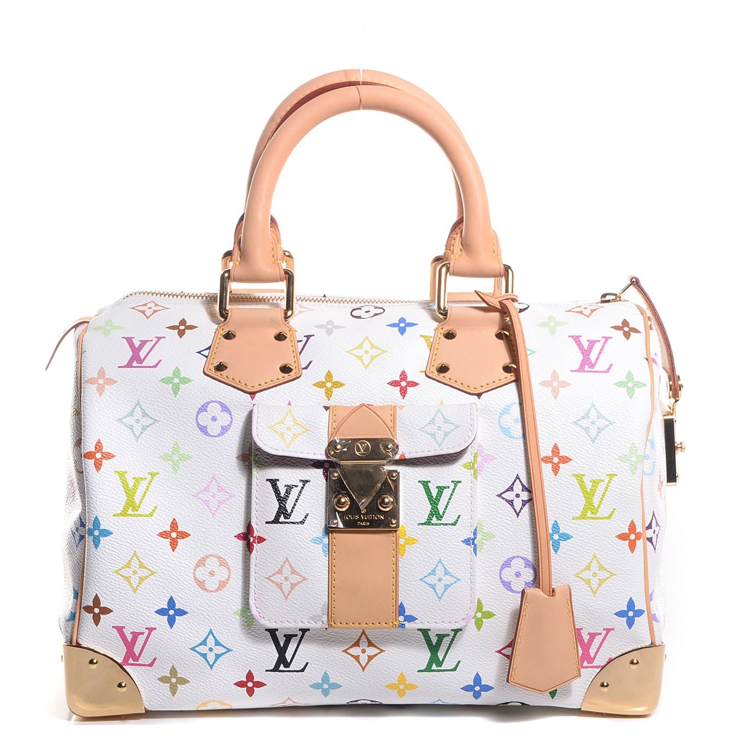 Monogram Multicolor Speedy 30 White