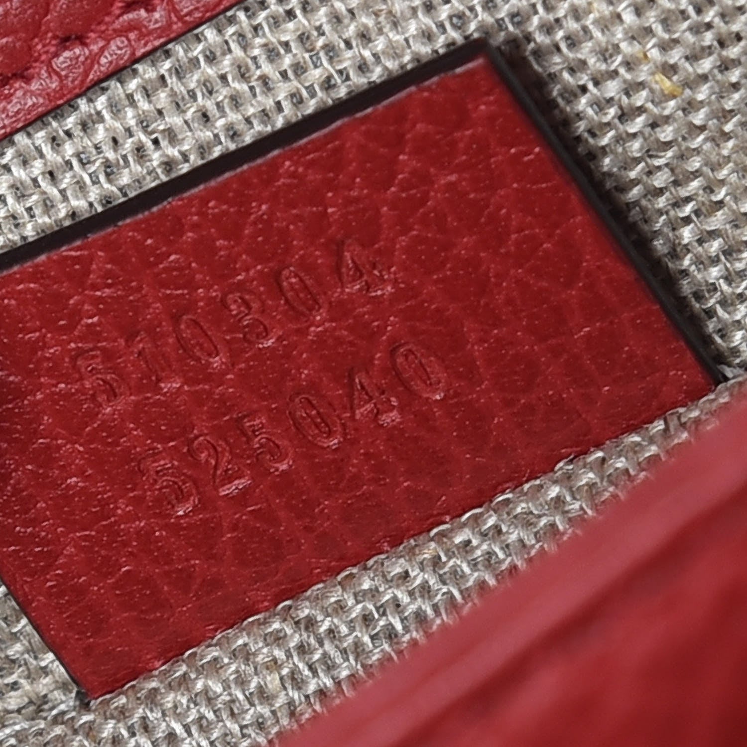 Gucci Dollar Calfskin Small Interlocking G Shoulder Bag Red 9 of 11