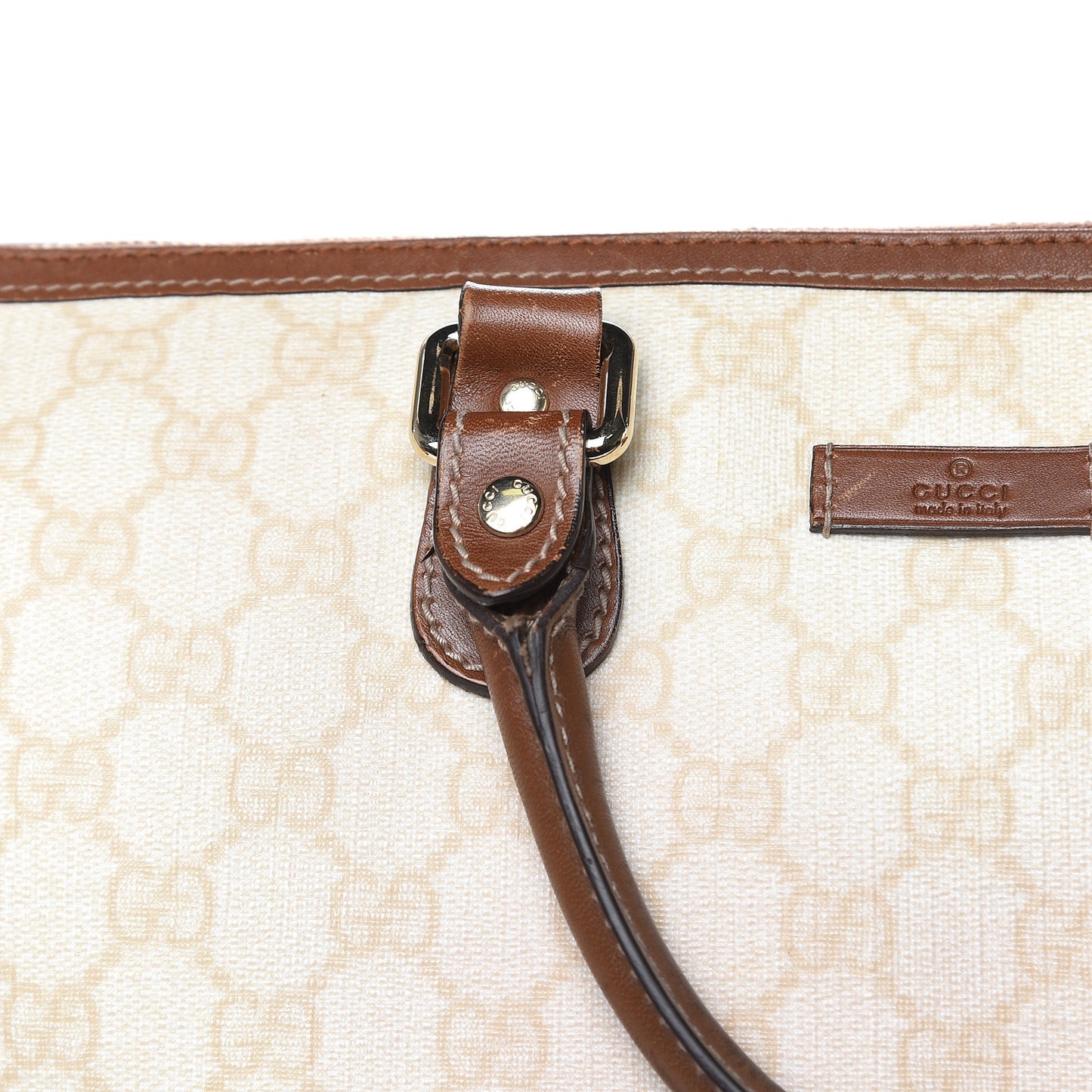GG Plus Monogram Medium Joy Tote Bag Tan