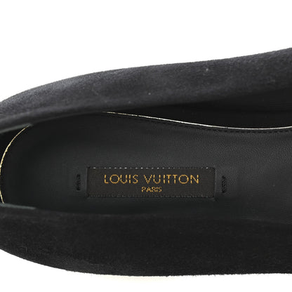 Louis Vuitton Suede Embellished Ballet Flats 39.5 Black 8 of 9