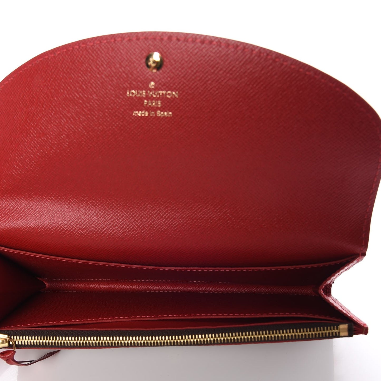 Damier Ebene Caissa Wallet Cherry