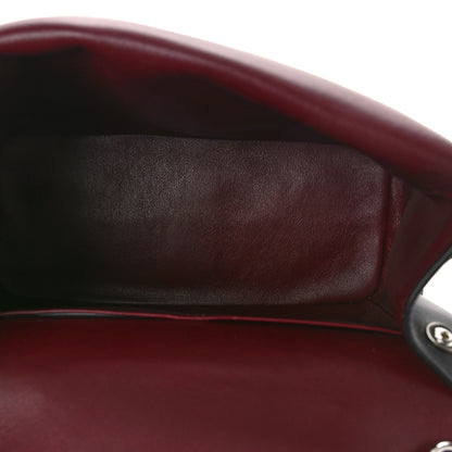 Christian Dior Metallic Patent Smooth Calfskin Small Tri-Color Be Dior Flap Black Silver 5 of 9