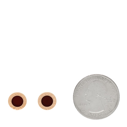 Bulgari 18K Rose Gold Carnelian BVLGARI BVLGARI Stud Earrings 2 of 6