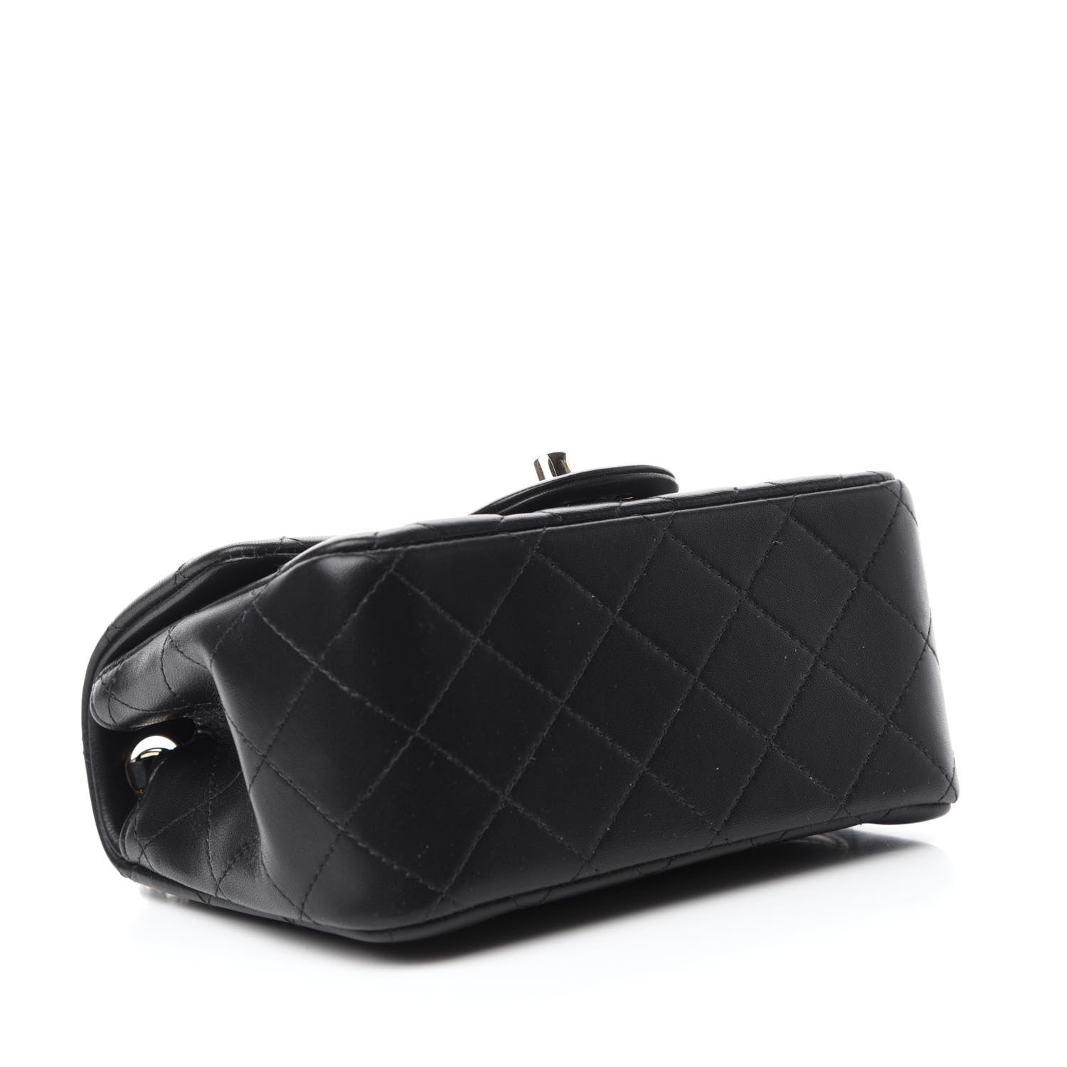 Chanel Lambskin Quilted Mini Square Flap Black 4 of 11