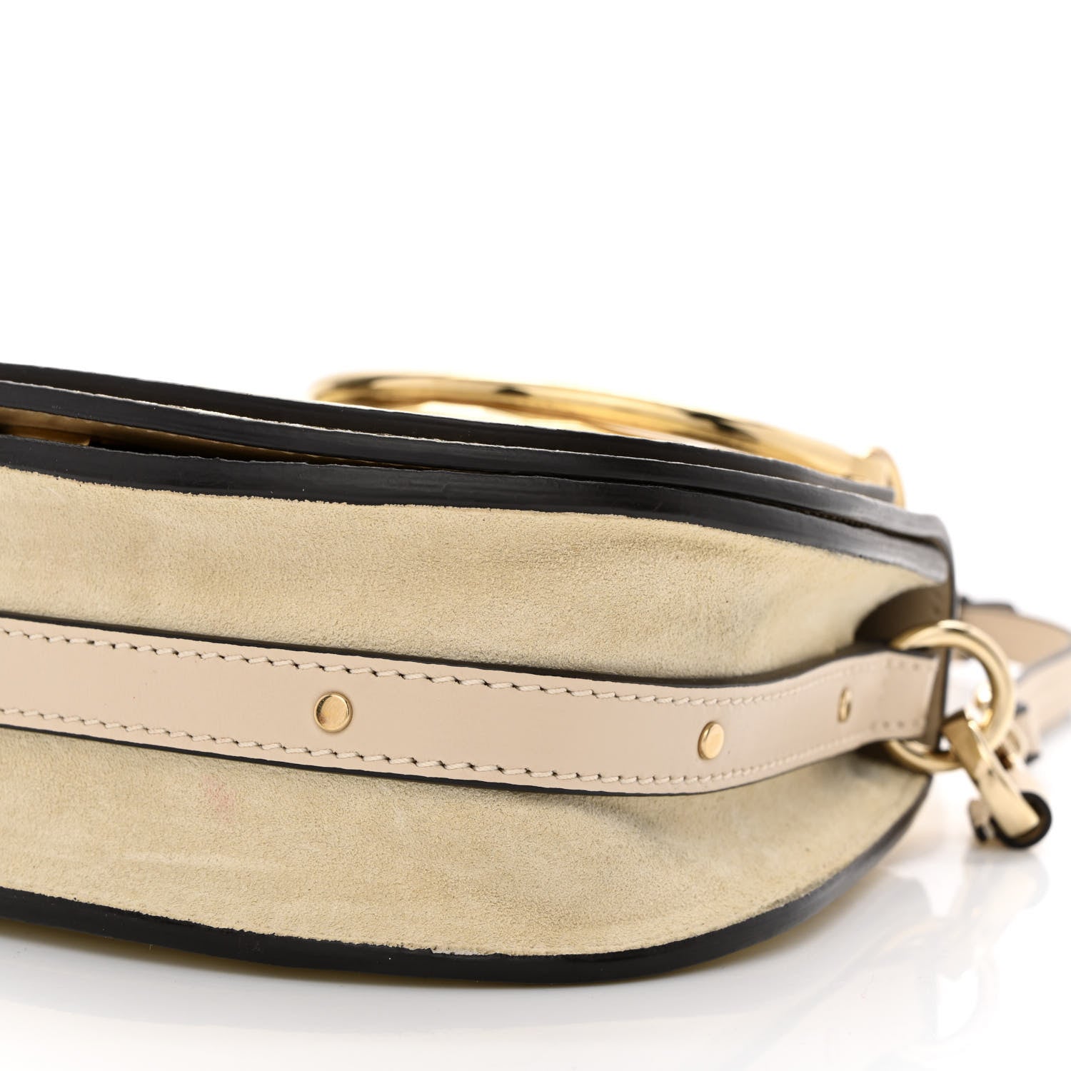 Chloe Metallic Calfskin Small Nile Bracelet Bag Gold 10 of 10