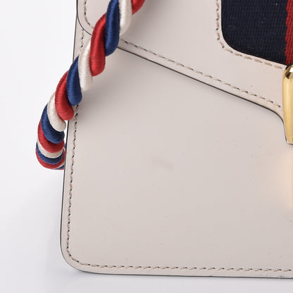 Gucci Calfskin Mini Sylvie Top Handle Bag White 11 of 19