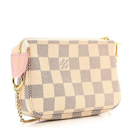 Louis Vuitton Damier Azur 2018 Christmas Animation Mini Pochette Accessories 3 of 6