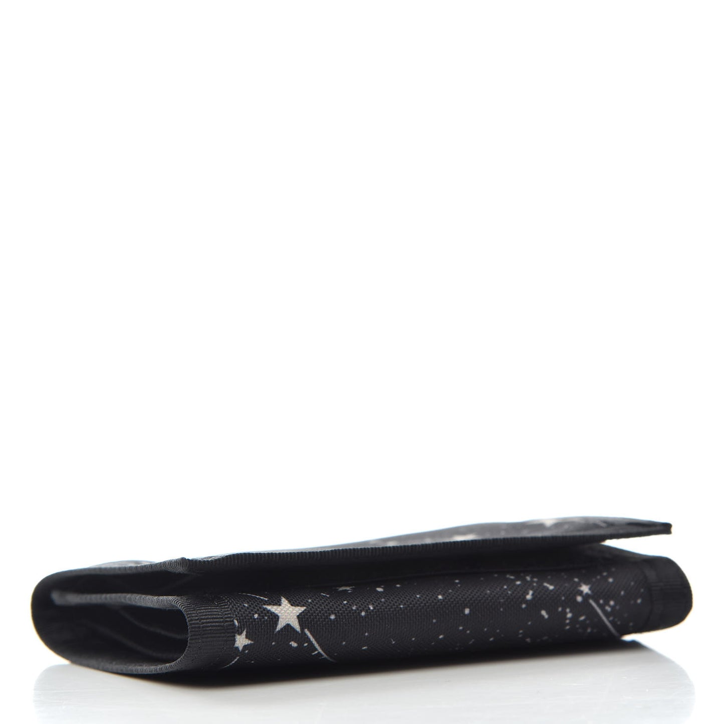 Nylon Constellation Print Tiny Buffalo Wallet Black