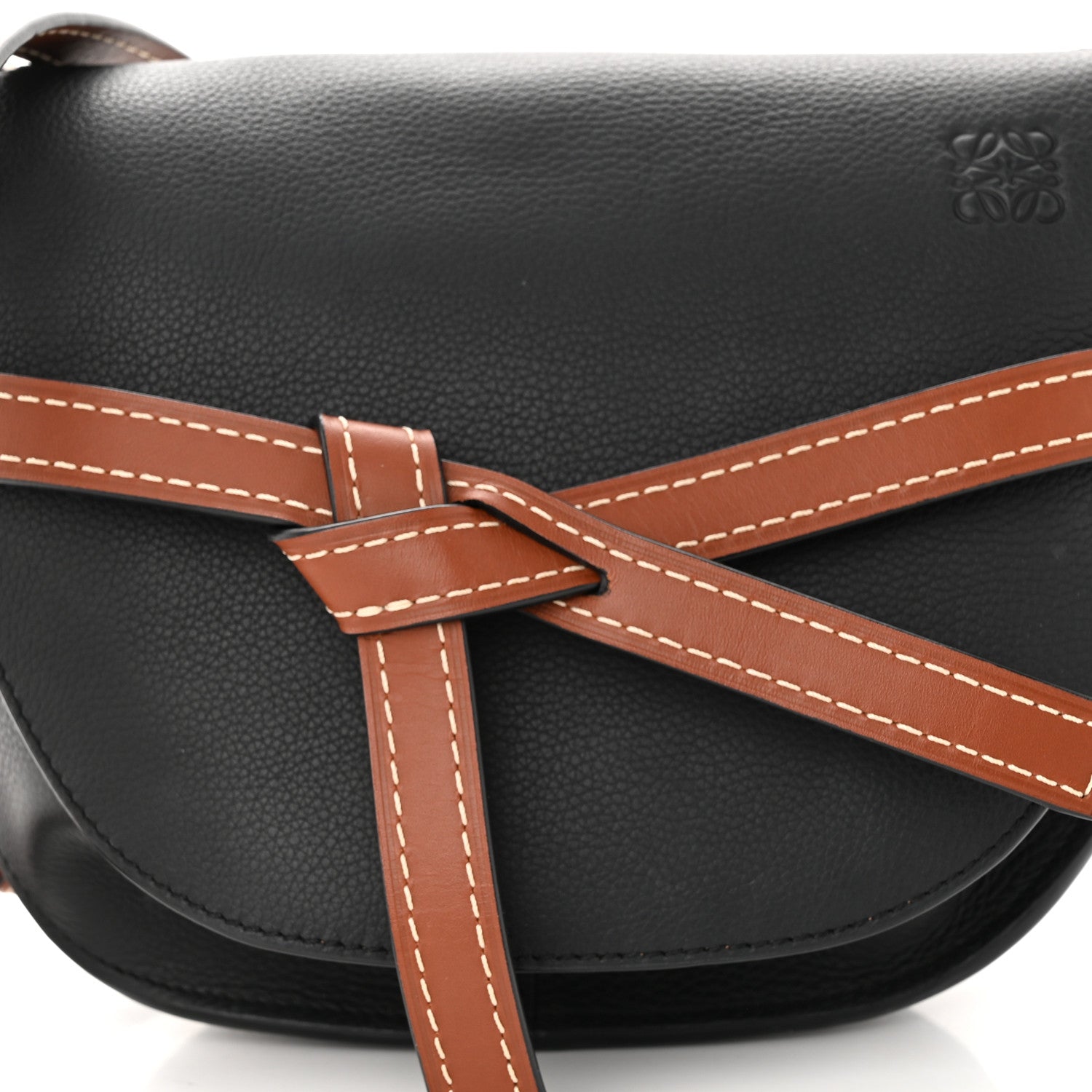Loewe Calfskin Small Gate Crossbody Bag Black Pecan 7 of 10