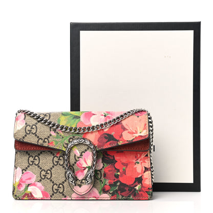 Gucci GG Supreme Monogram Blooms Super Mini Dionysus Shoulder Bag Beige Multicolor Dry Rose 12 of 12