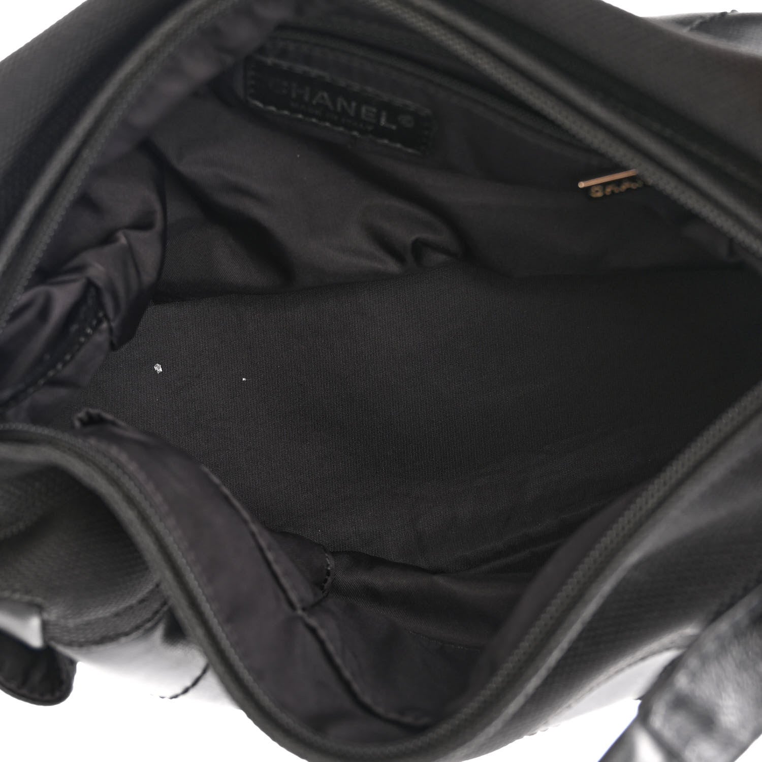 Chanel Coated Canvas Paris Biarritz Hobo Black 5 of 12