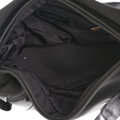 Chanel Coated Canvas Paris Biarritz Hobo Black 5 of 12