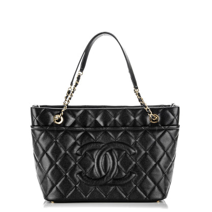 Chanel Caviar Quilted Timeless CC Soft Tote Black 1 of 7