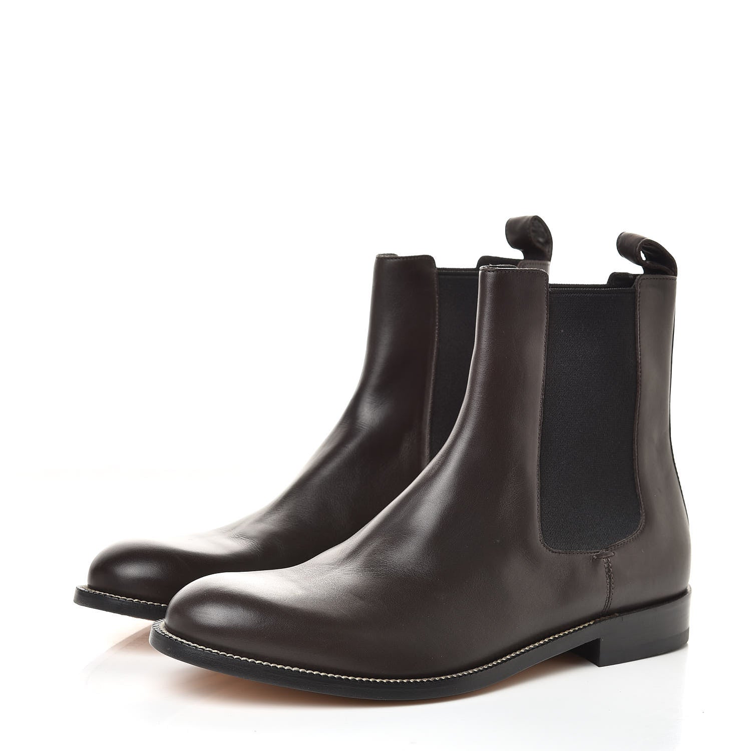 Gucci Calfskin Mens Chelsea Ankle Boots 10.5 Brown 3 of 8