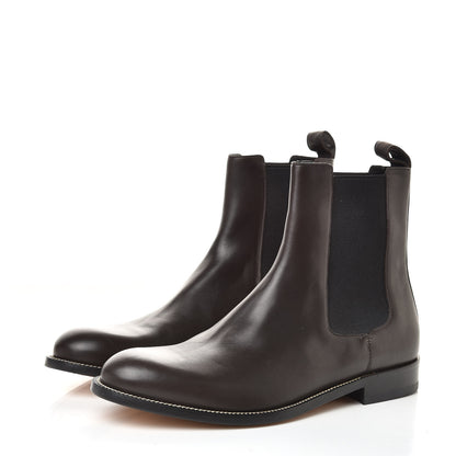 Gucci Calfskin Mens Chelsea Ankle Boots 10.5 Brown 3 of 8
