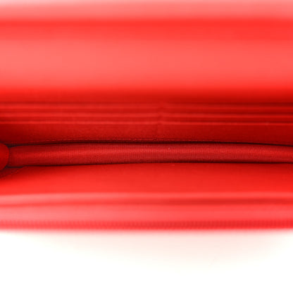 Chanel Grained Calfskin Quilted CC Box Wallet On Chain WOC Red 5 of 15