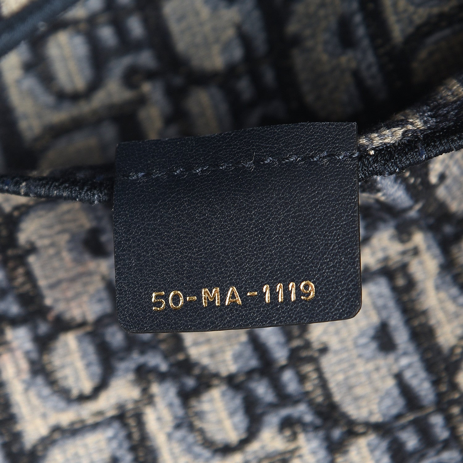 Christian Dior Oblique Slim Saddle Pouch Blue 6 of 9
