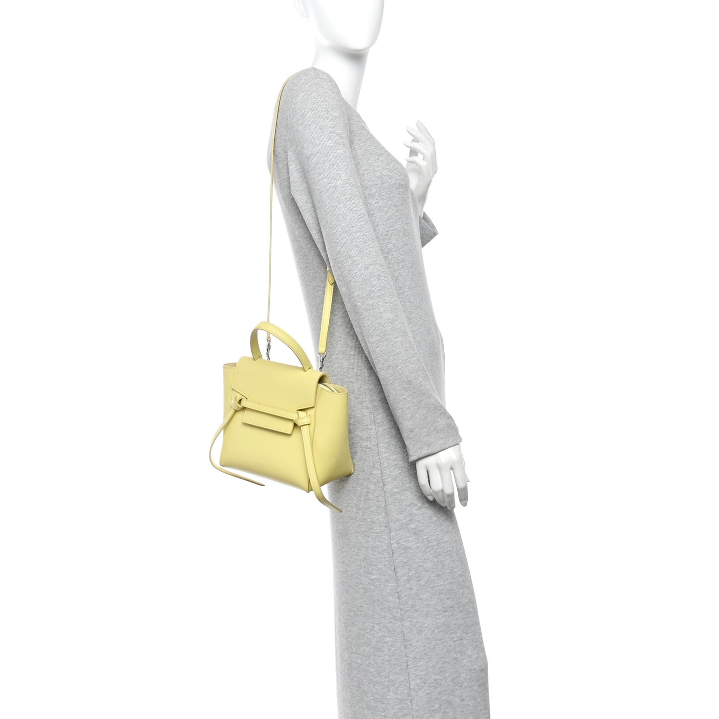 Grained Calfskin Nano Belt Bag Bergamote