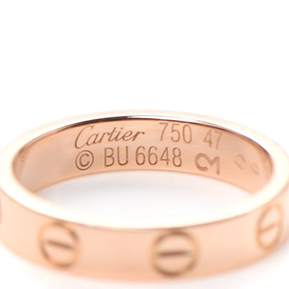 Cartier 18K Pink Gold 3.5mm LOVE Wedding Band Ring 47 4 4 of 4