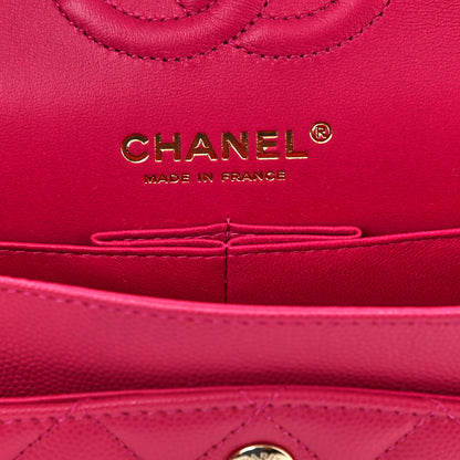 Chanel Caviar Quilted Small Double Flap Fuchsia 6 of 10