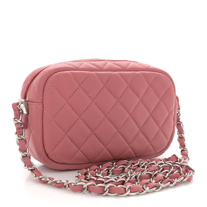 Chanel Lambskin Quilted Small Timeless Camera Case Pink 3 of 10