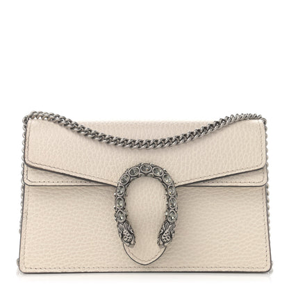 Gucci Dollar Calfskin Crystal Super Mini Dionysus Shoulder Bag Mystic White Black Diamond 1 of 11