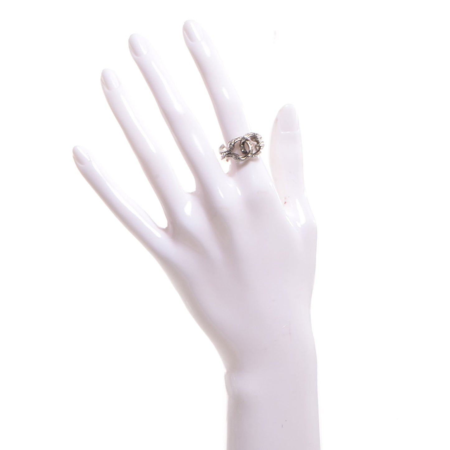 Crystal CC Ring Silver 6