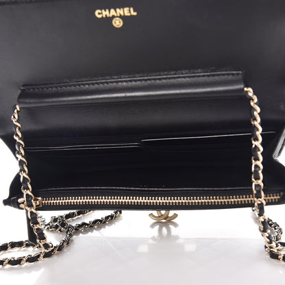 Chanel Lambskin Quilted Golden Class Wallet on Chain WOC Black 5 of 8