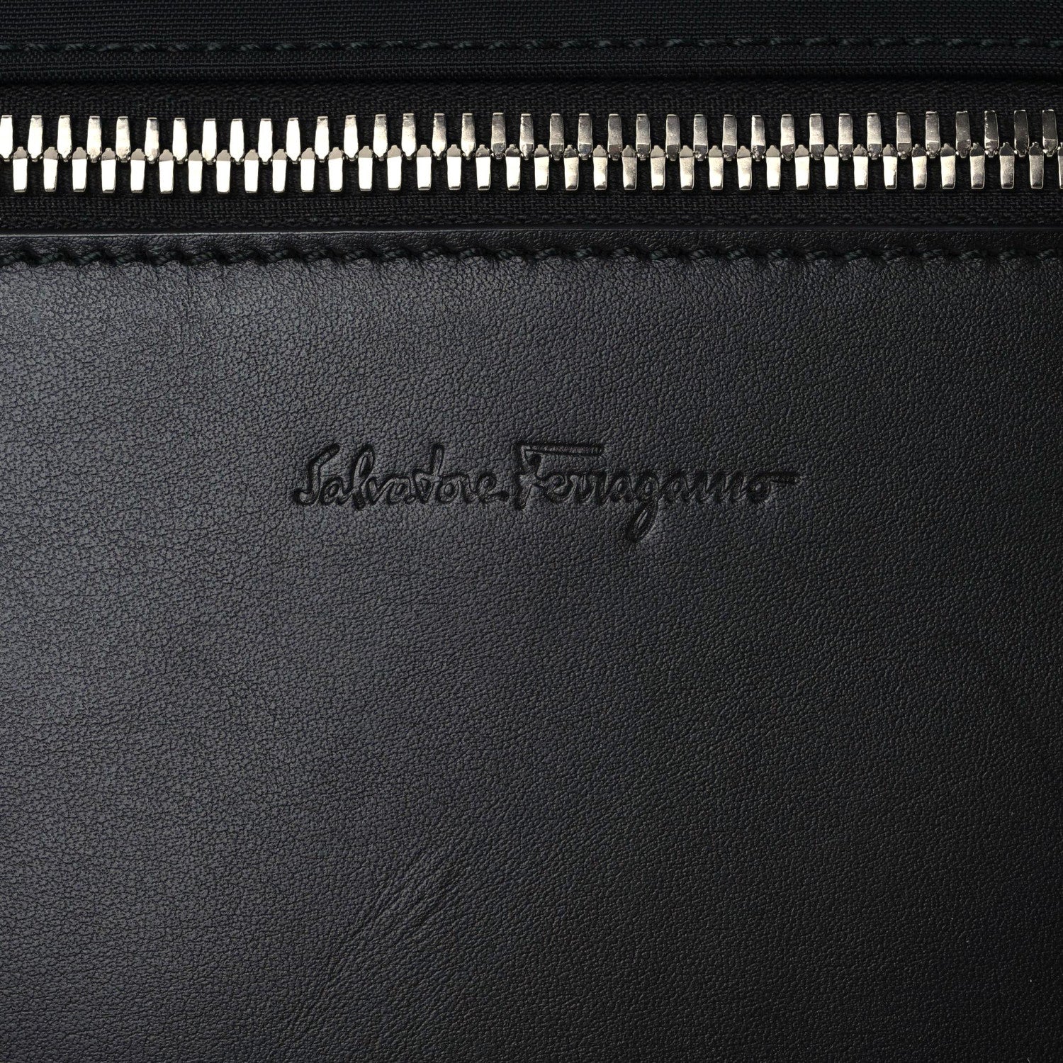 Salvatore Ferragamo Calfskin Backpack Black 9 of 13