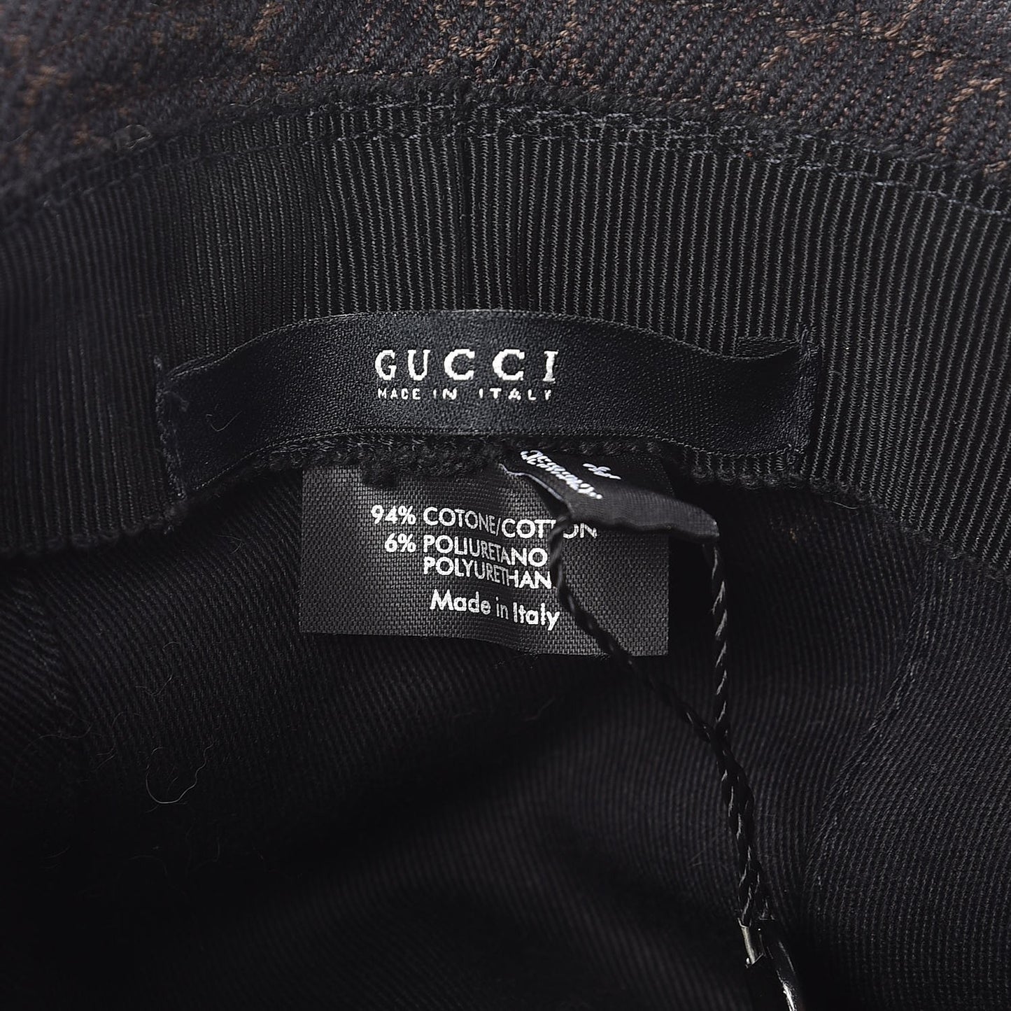 Monogram Bucket Hat Black M