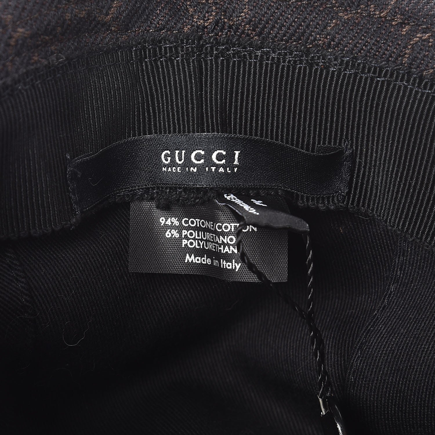 Gucci Monogram Bucket Hat Black M 7 of 8
