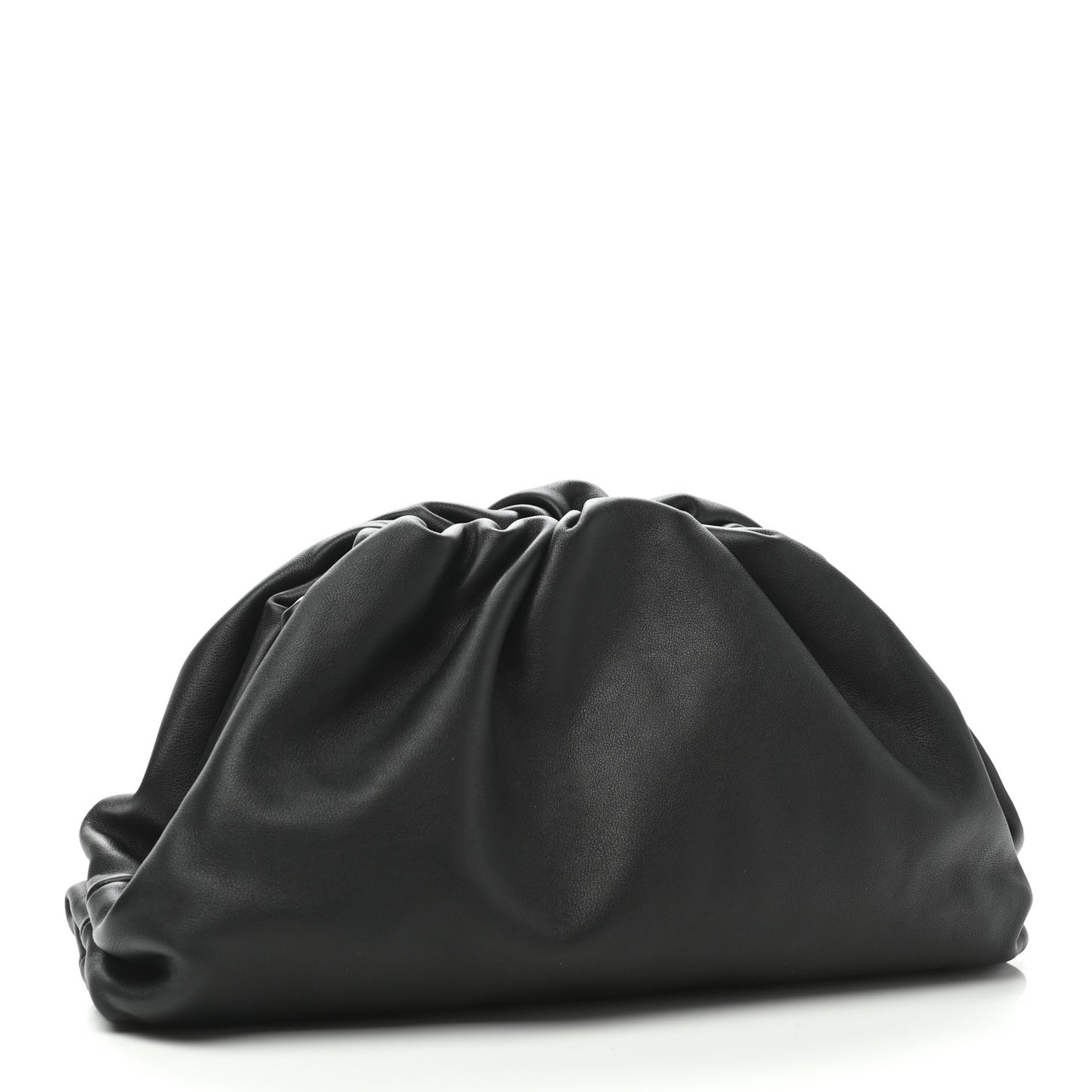 Smooth Butter Calf The Pouch Oversized Clutch Black