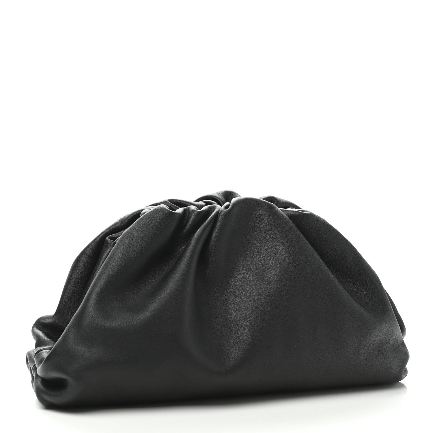 Bottega Veneta Smooth Butter Calf The Pouch Oversized Clutch Black 3 of 9