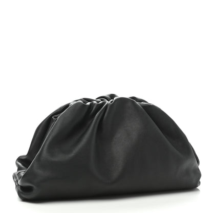 Bottega Veneta Smooth Butter Calf The Pouch Oversized Clutch Black 3 of 9