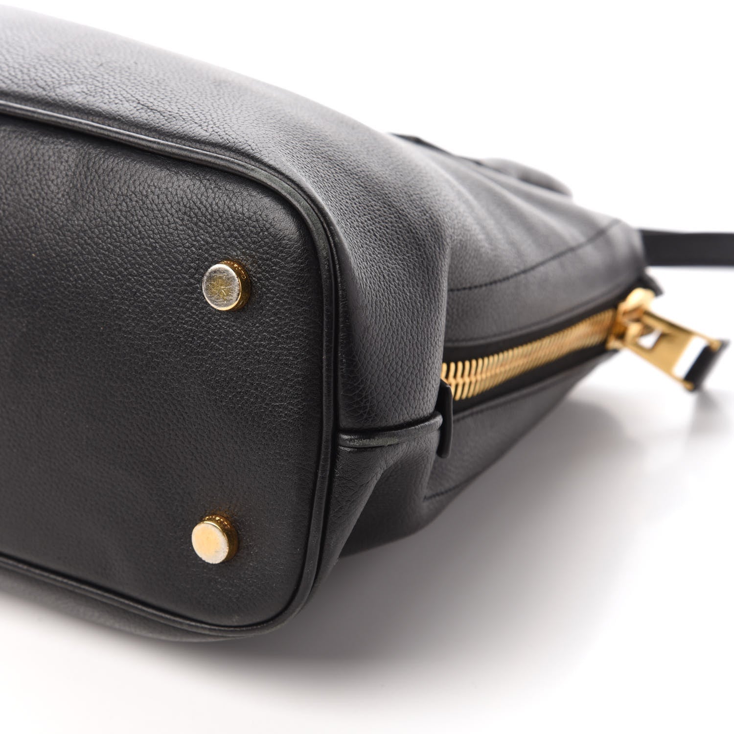 Tom Ford Pebbled Calfskin Medium Jennifer Zip Tote Black 7 of 10