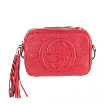 Gucci Pebbled Calfskin Small Soho Disco Bag Tabasco Red 1 of 7