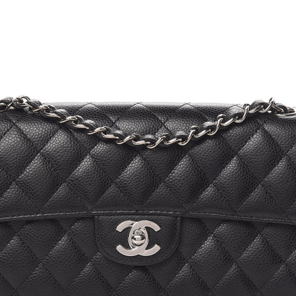 Chanel Caviar Quilted East West Flap Black 10 of 11
