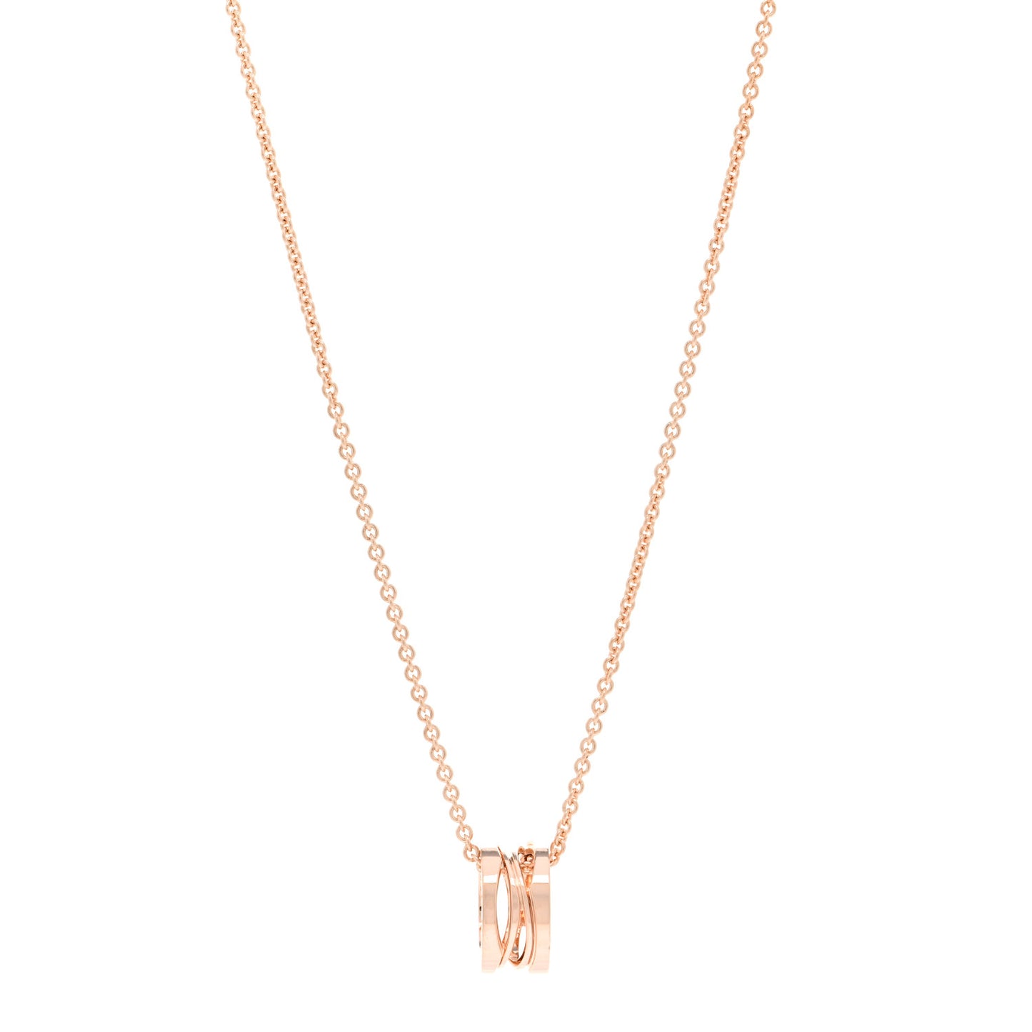 18K Rose Gold B.Zero1 Open Legends Pendant Necklace