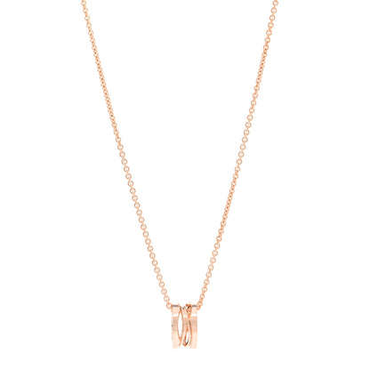 Bulgari 18K Rose Gold B.Zero1 Open Legends Pendant Necklace 1 of 5