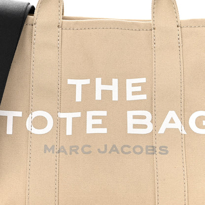 Marc Jacobs Cotton Canvas Medium The Traveler Tote Bag Beige 7 of 11