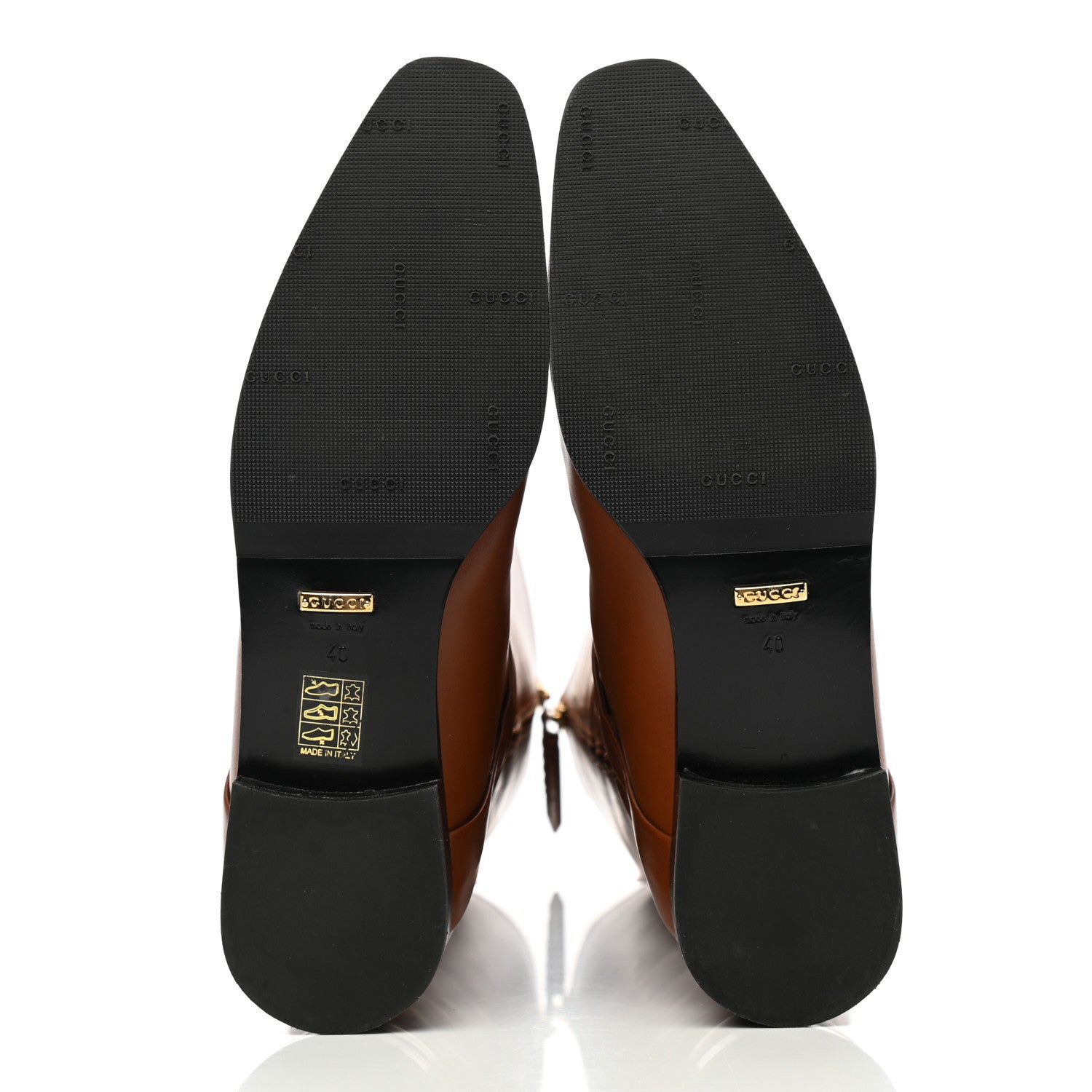 Gucci Calfskin Rosie Tall Riding Boots 40 Brown Papaya 5 of 13