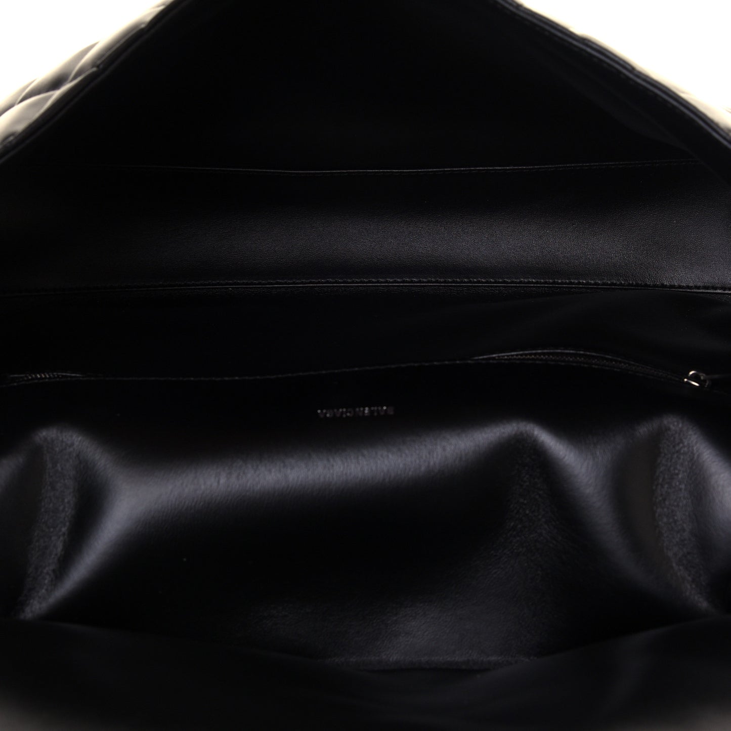 Nappa Calfskin Quilted Large Touch B Shoulder Bag Black