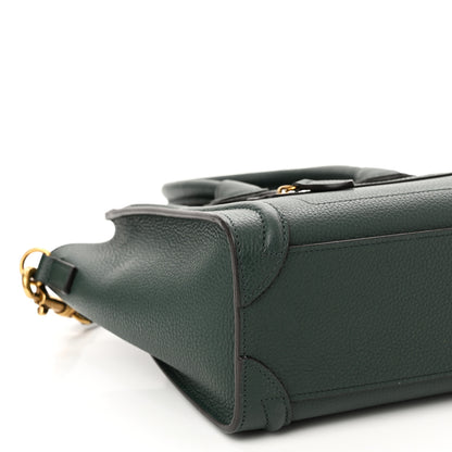Celine Drummed Calfskin Nano Luggage Amazone 9 of 11