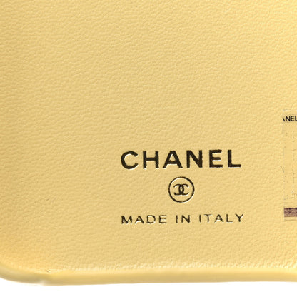 Chanel Tweed Quilted iPhone XII Pro Max Case With Chain Yellow Pink 6 of 13